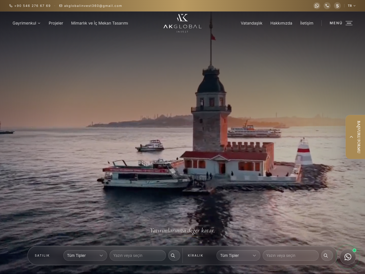 AK Global Invest 360 Emlak Sitesi Yazılımı - ENDLINE
