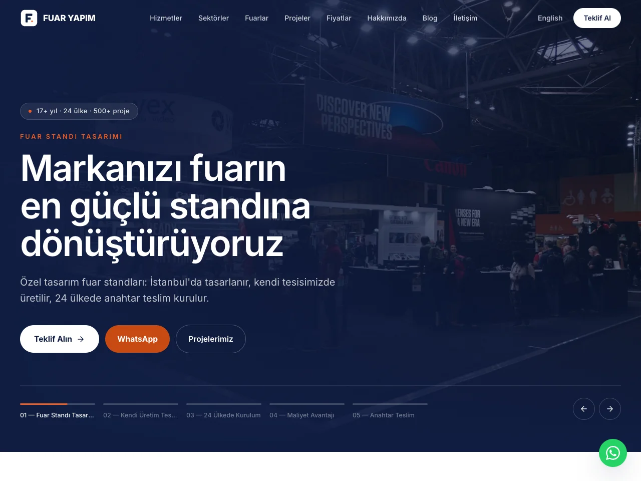 Fuar Yapım Fuar Standı Tasarım ve Üretim Web Sitesi - ENDLINE