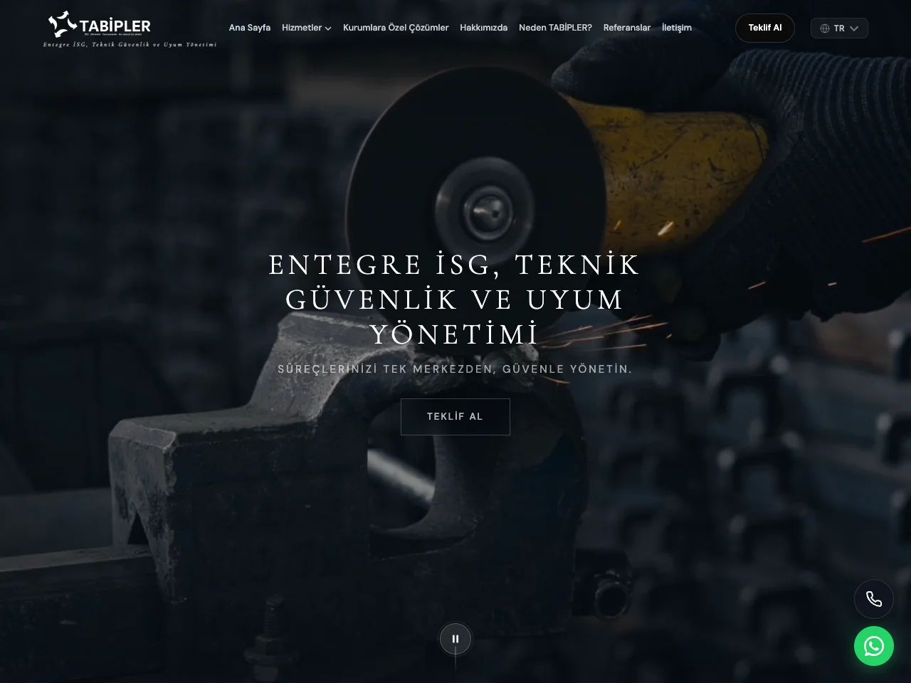 Tabipler.com.tr İSG Teknik Güvenlik Web Sitesi - ENDLINE